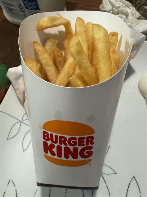 Large fries $3.99. : r/BurgerKing