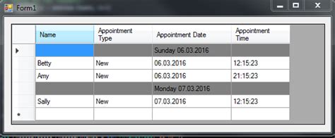 Image result for Student Database DataGridView Date