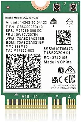 Amazon.in: Buy Wi-Fi 6 11AX WiFi Module Intel AX200NGW 2 x 2 MU-MIMO ...