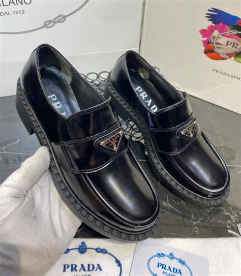 prada ayakkabi loafer ic dis hakiki deri - canta ayakkabi