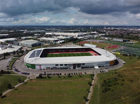 An aerial photograph taken by myself of Doncaster Rovers/Doncaster ...