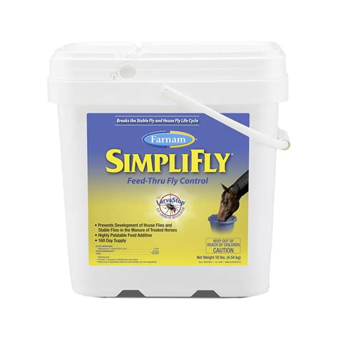 Buy Farnam SimpliFly Feed Through Fly Control for Horses, Breaks the ...