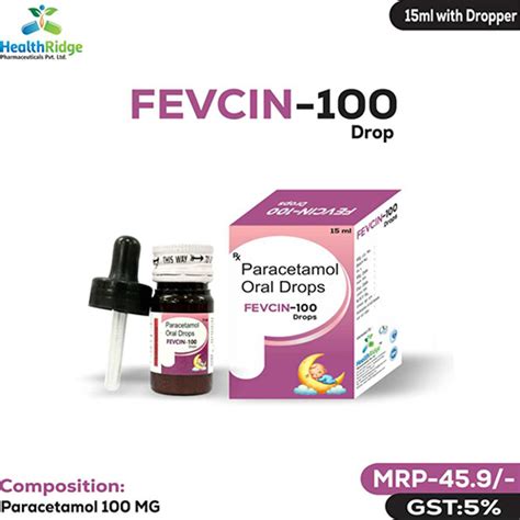 Fevcin 100 Drop - Paracetamol 100 MG - HealthRidge Pharmaceuticals Pvt. Ltd