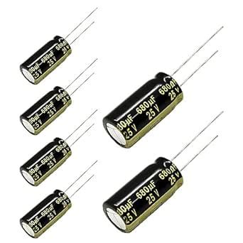 Replacement for 6 pcs Panasonic FM Series Capacitors 25V 680uf Low ...