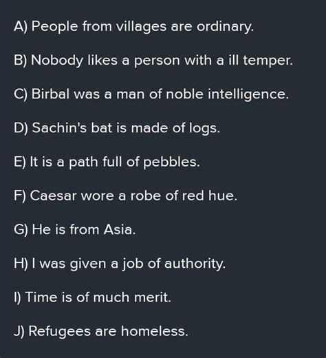 .please answer Replace the adjective phrases with adjectives having the ...