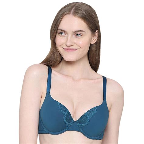 Buy BASICS Lite Push Up Padded Wired Half Cup Everyday Wear Push-up Bra ...