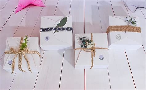 Glamifirsto Kraft Small Brown Paper Gift Box for Presents - 50 Empty ...