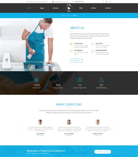 prettypress v1 0 cleaning service wordpress theme