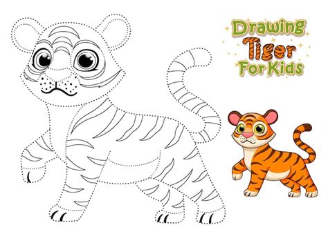 Zeichen- und Malvorlagen zum Ausdrucken niedlicher Cartoon Tiger Crafts ...
