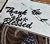 Art Street Thankful & Blessed MDF Plaque Painted Cutout Ready to Hang ...