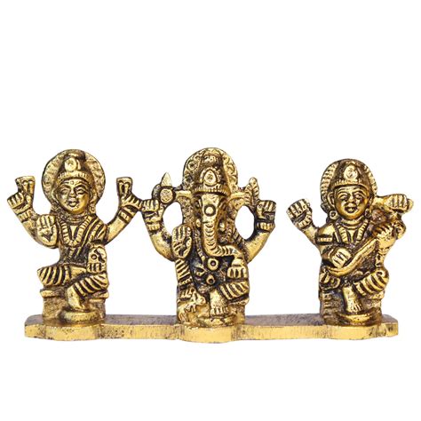 Buy BAAL Shree Laxmi Ganesh Saraswati Murti for Home,Office and Mandir ...