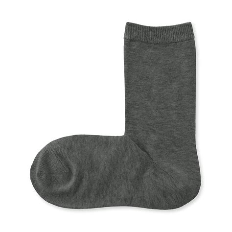 W's right angle 3 layer loose top socks 25-27cm Charcoal grey | MUJI