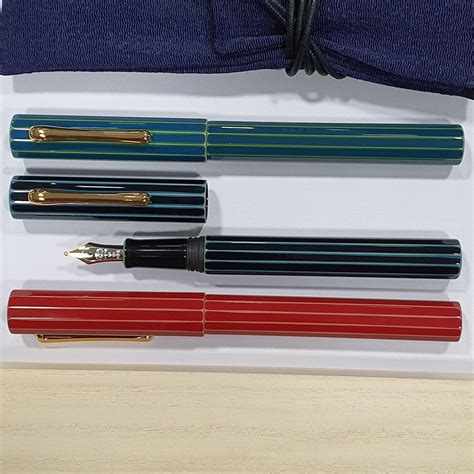 Taccia Kaku-Tate Urushi Asagi Fountain Pen TKT-14F-AS | Japan ...