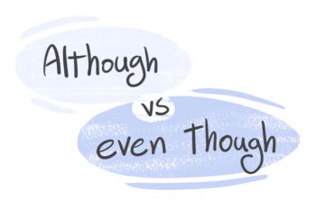 "Although" vs. "Even Though" in the English grammar | LanGeek