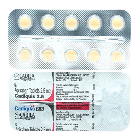 Cadiquis 2.5 Tablet | Uses, Side Effects, Price | Apollo Pharmacy