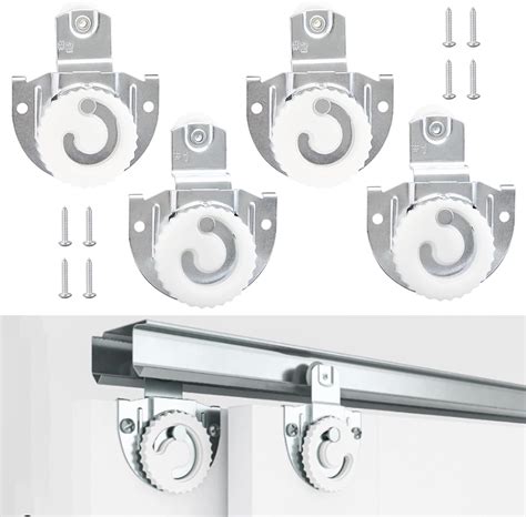 Amazon.com: 4PCS Sliding Door Hardware, Sliding Closet Door Rollers ...