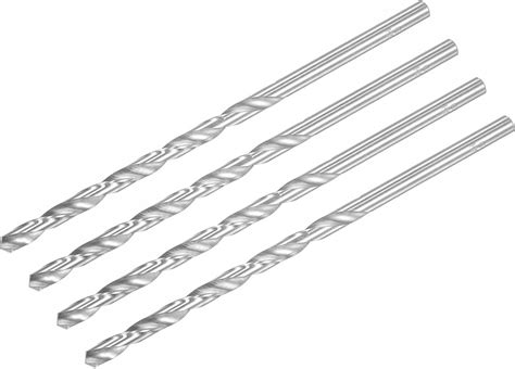 4mm Extra Long Drill Bit, HSS Extra Long 200mm Twist Drill Bit Straight ...