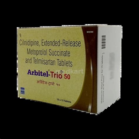 ARBITEL TRIO 50MG TABLET 15'S : View Price, Combination and ...