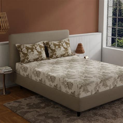 Buy BICHAUNA Amelia 120TC Printed 3Pcs Queen Bedsheet Set from Bichauna ...