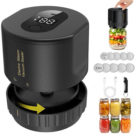 Customer reviews for BN-LINK Electric Mason Jar Vacuum Sealer with 10 ...