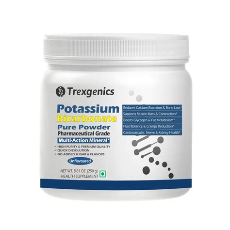 Trexgenics POTASSIUM BICARBONATE Pure Powder Pharmaceutical Grade ...