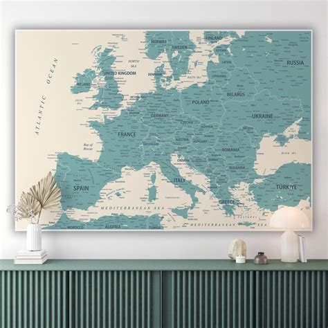 Europe Map Poster 的图像结果