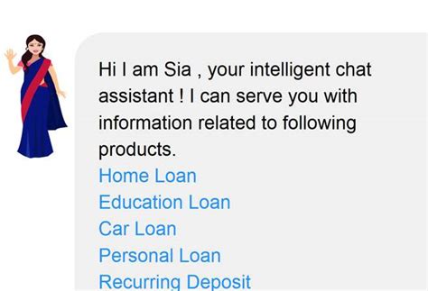 Say hello to Sia, SBI's intelligent chat assistant who will answer your ...