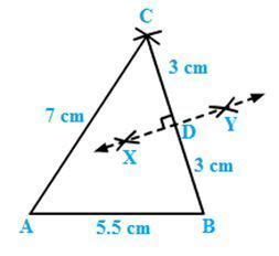 draw triangle PQR PQ=4.5 cm , QR = 6.5 cm, PR = 5.5 cm.Draw ...