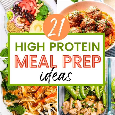 21 Easy High Protein Meal Prep Ideas - proteincakery.com