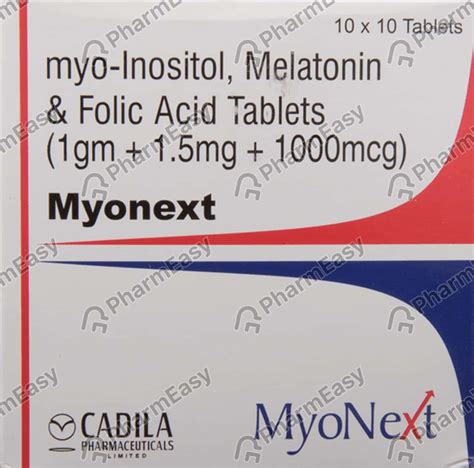 Buy Myonext Strip Of 10 Tablets Online & Save Up to 24% at PharmEasy