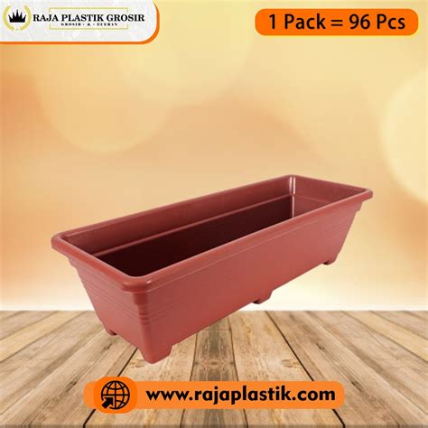 Pot Tanaman Segi Panjang S Merah Bata - RAJA PLASTIK GROSIR | Jual ...