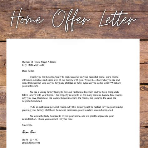 Home Offer Letter Template - Ablebionics
