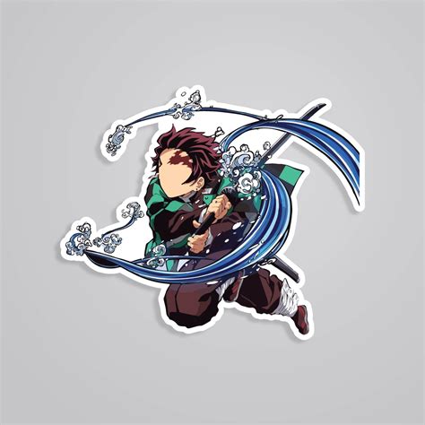 Tanjiro Water Breathing Stickers - Order Today