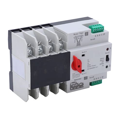 Dual Power Changeover Switch, AC230V Coil High Reliability Automatic ...