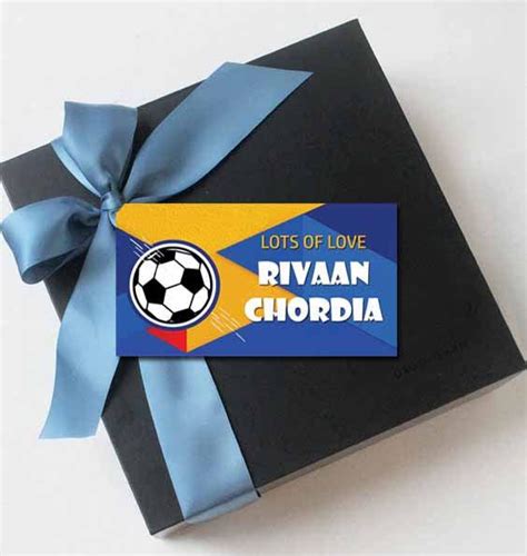 Gift tags / Gift Stickers - Football Kick off theme 8015849848963 ...