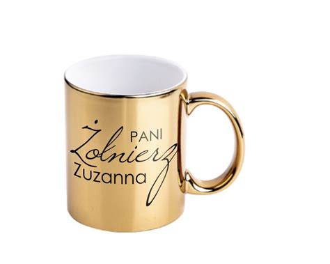 Kubek złoty dla pani żołnierz