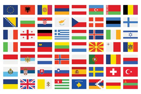 All European Flags