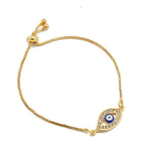 Shop online Panon Evil Eye Gold Bracelet by Joker & Witch