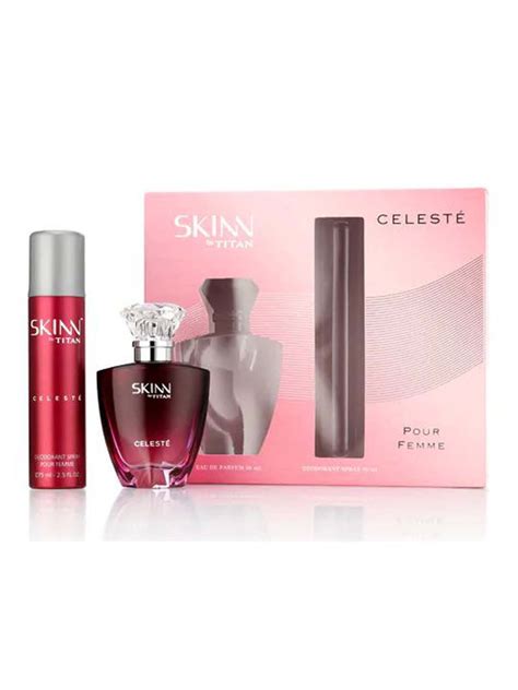 Skinn by Titan Celeste Coffret 50 ml Perfume and 75 ml Deodorant for W ...