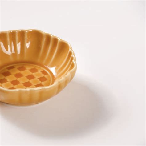 Luxury Ceramic Dip Bowls Set Of 4 Yellow Ochre 50ml Online - Premium ...