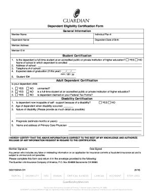 2004 Guardian Life Insurance Company GG015024A-OH Form Fill Online ...