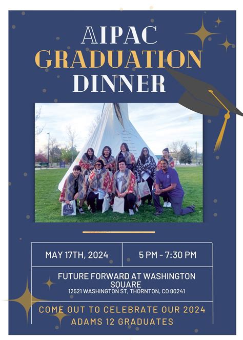 AIPAC Graduation Dinner, 12521 Washington st Thornton co 80241, 17 May ...
