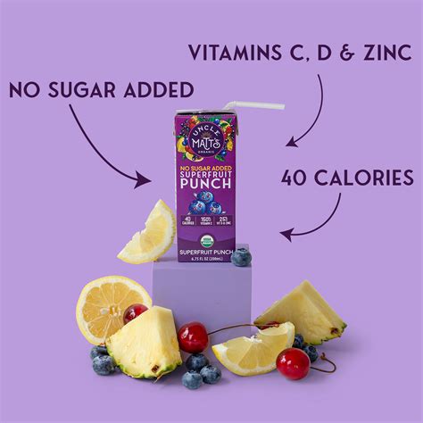 Superfruit Punch Juice Boxes (32x Count) | Uncle Matt's Organic