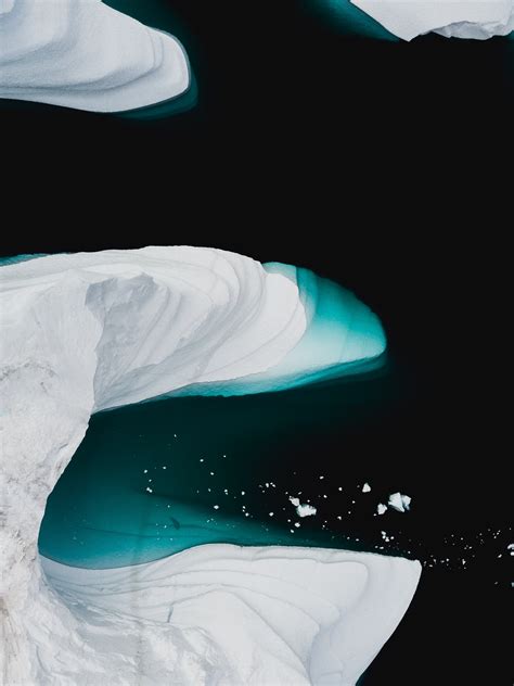 Download wallpaper 2742x3659 ice floe, ice, snow, water hd background