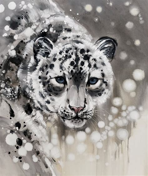 Snow Leopard Painting