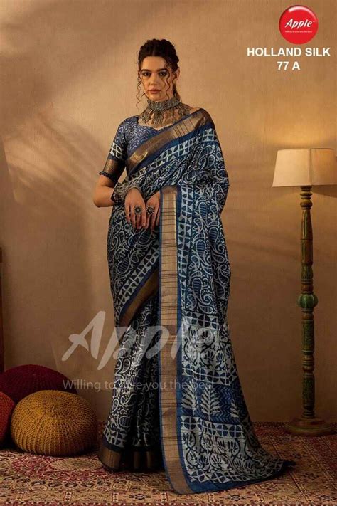 Apple Holland Silk 77 Printed Saree Collection