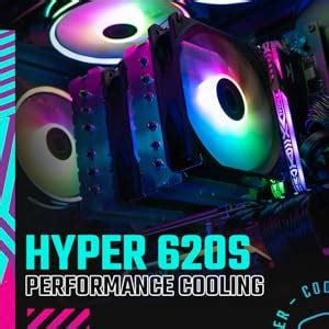 Cooler Master Hyper 620S ARGB CPU Cooler - Dual 120mm Fan | Support ...