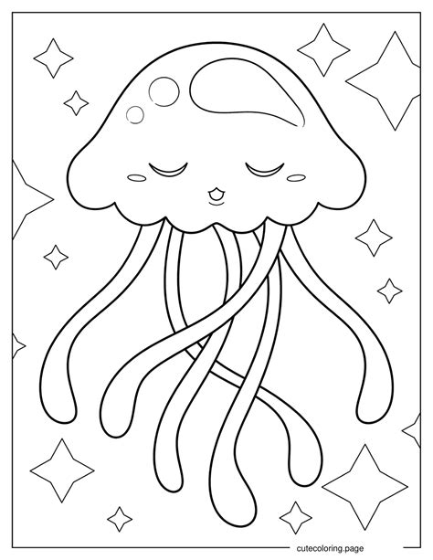 Jellyfish Coloring Pages(22+ free printable coloring pages) | Cute ...