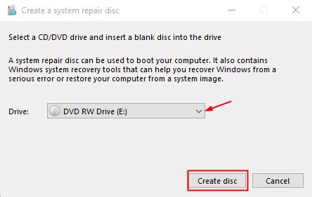 Image result for Create System Repair Disk with USB