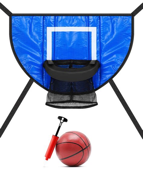 Amazon.com: ANZOME Adjustable Trampoline Basketball Hoop Attachment ...